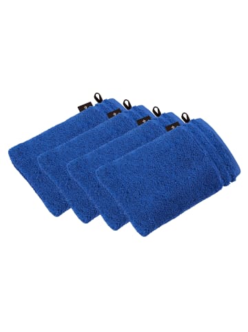 Vossen 4er Pack Waschhandschuh in reflex blue