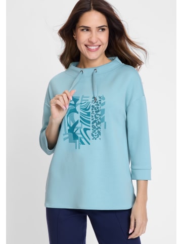 Olsen Sweatshirt Cora in türkis - 0001