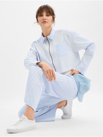 adidas Originals Hemdjacke in hellblau weiß - 0001