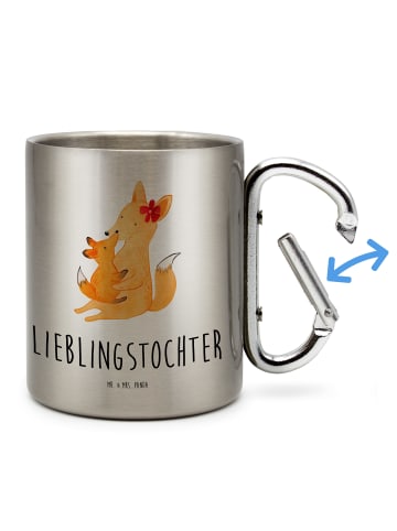 Mr. & Mrs. Panda karabiner tasse Fuchs Mama mit Spruch in Silber