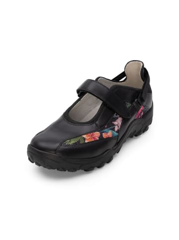 VITAFORM Softnappaleder Ballerinas in schwarz/floral