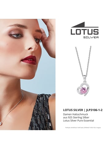 LOTUS silver Anhänger Silber 925 Sterling Silber Herz Halsketten