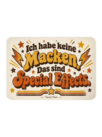 Magnet Schriftzug retro Design mit Spruch in Weiß