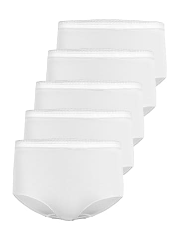 Nina von C. 5er Pack Taillenslip in weiss