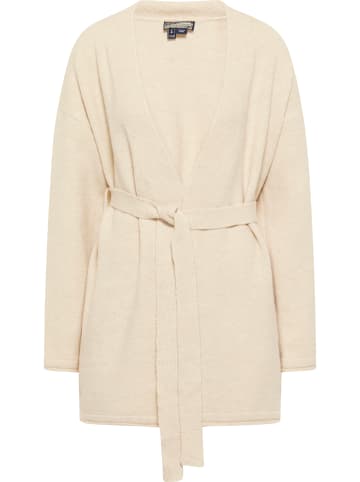 DreiMaster Damen Strickjacke in Wollweiss