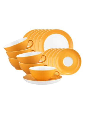 Seltmann Weiden 18er Set Teeservice Liberty Pure Colors in Mango Orange