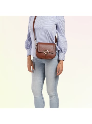 Toscanto Toscanto Umhängetasche Leder braun ca. 23cm