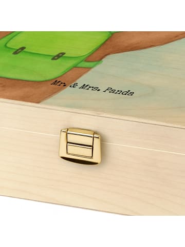 Mr. & Mrs. Panda Tee Box Bär Flugzeug Design mit Spruch in Weiß