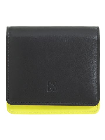 DuDu Flores Geldbörse Leder 10 cm black pop