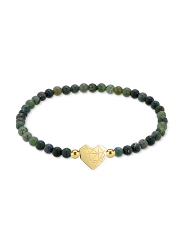 LIEBESKIND BERLIN Armband Broken Heart Beads in grün