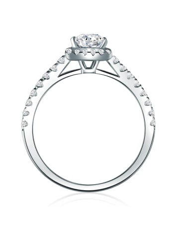 Trilani Ring aus Sterling Silber mit Zirkonia in silber