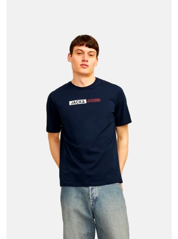 Jack & Jones T-Shirt 'Corp Logo' in dunkelblau