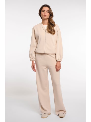 RINO&PELLE Regular Length Sweat Jacke in Beige