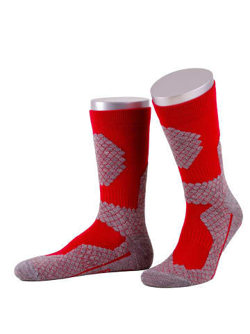 JD J. Dirks All Season-Coolmax-Trekking-Outdoor-Socken lang OD39M in rot (21)