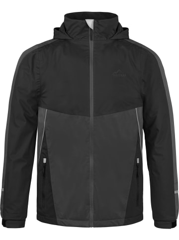 Normani Outdoor Sports Kinder Regenjacke mit Fleecefutter Wasilla in Schwarz