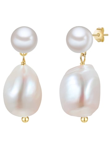 Glanzstücke München Ohrringe aus Sterling Silber mit Süßwasser-Zuchtperle in weiß