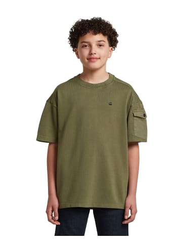 G-Star Raw Boys Army Tee Pocket four leaf clover