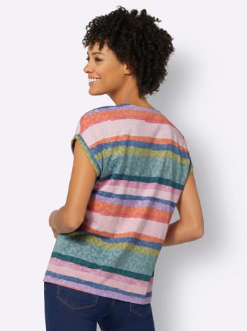 WITT WEIDEN Shirt in rosenquarz-jade-geringelt