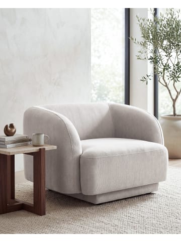 Beliani Sessel SKJANES in Grau - (W) 102 x (H) 69 x (L) 81 cm