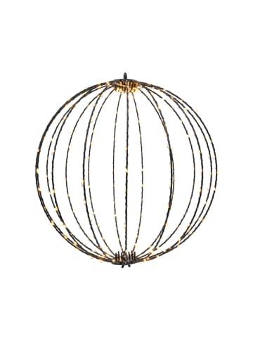MARELIDA LED Leuchtkugel Drahtkugel faltbar 8 Modi Timer D: 38cm schwarz