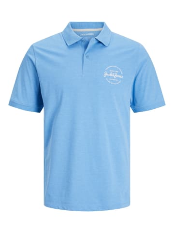 Jack & Jones Poloshirt 'Forest' in hellblau