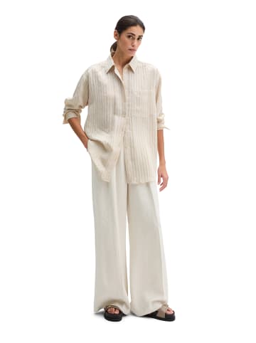 Marc O'Polo Boyfriend-Bluse loose in Grey Silk