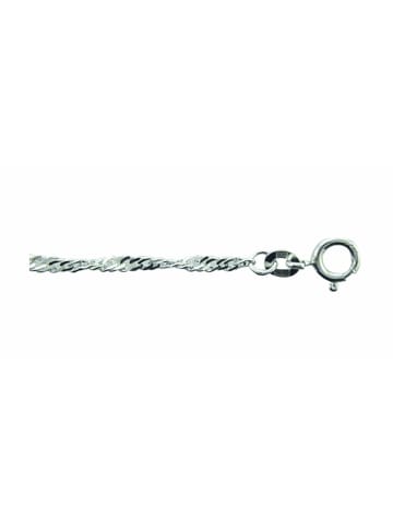 Adeliás Damen 925 Silber Singapur Halskette 45 cm Ø 2,4 mm in silber