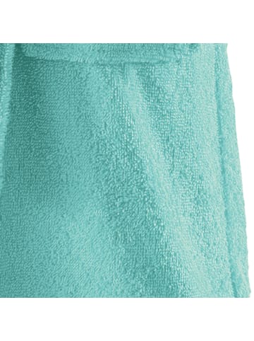 Erwin Müller Frottier Kinder-Bademantel mit Kapuze in mint