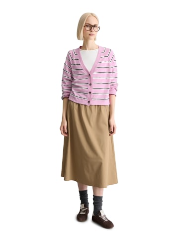 Marc O'Polo DENIM Gestreifter Cardigan regular in Light Pink