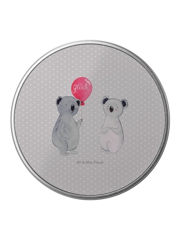 Mr. & Mrs. Panda Blechdose Koala Luftballon ohne Spruch in Grau Pastell