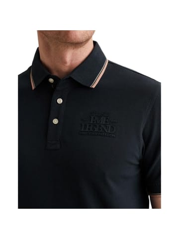 PME Legend Poloshirt SHORT SLEEVE POLO STRETCH PIQUE in Schwarz