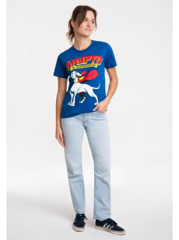Logoshirt T-Shirts DC Comics – Krypto the Superdog in blau