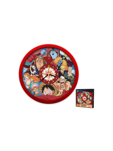 One piece Wanduhr 25cm Anime Uhr mit Strohhut-Bande