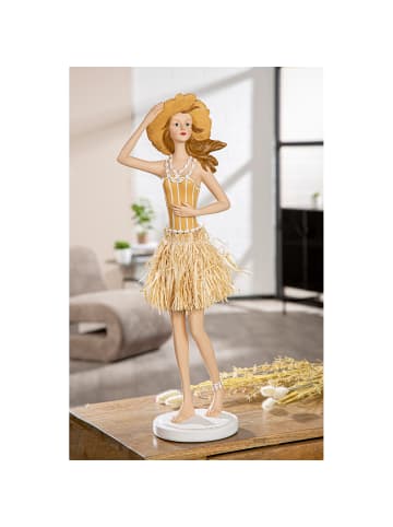 GILDE Figur Suzanne creme, weiß - (H) 58,5 cm