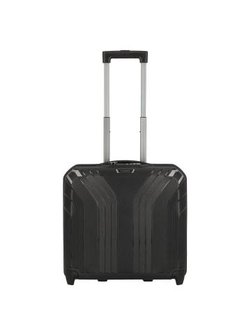 travelite Elvaa 2 Rollen Businesstrolley 44 cm Laptopfach schwarz