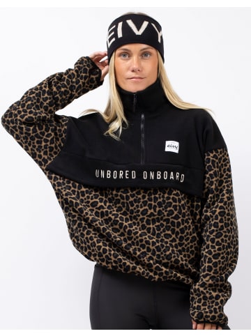 eivy Jacke in Black/Leopard