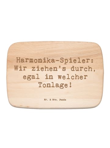 Mr. & Mrs. Panda Schneidebrett Spruch Harmonika Spieler mit Spruch in Transparent