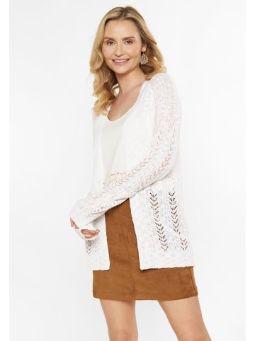 Usha Women Cardigan in white