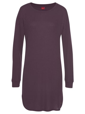 s.Oliver Sweatkleid in bordeaux