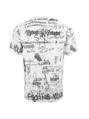 Roberto Geissini Bear Cross T-Shirt Offwhite