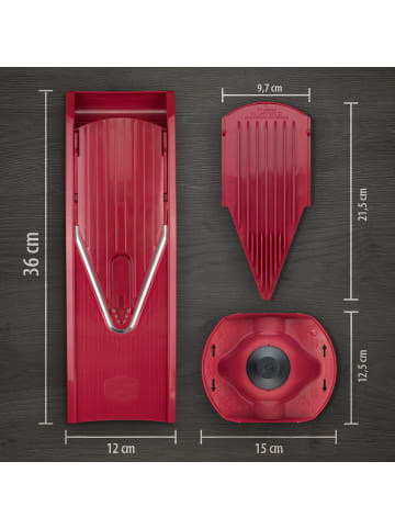 Börner Gemüsehobel V1 ClassicLine Starter Set in rot