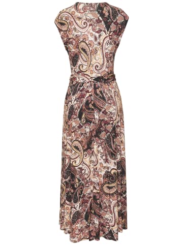 Vivance Maxikleid in rosé-bordeaux-schwarz bedruckt