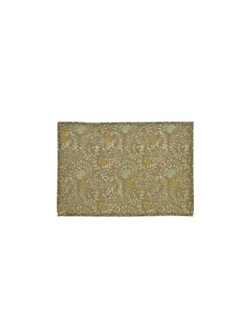 Home&Styling Collection Baumwoll-Tellerunterlage mit Blumenmuster in Grün, 45 x 30 cm