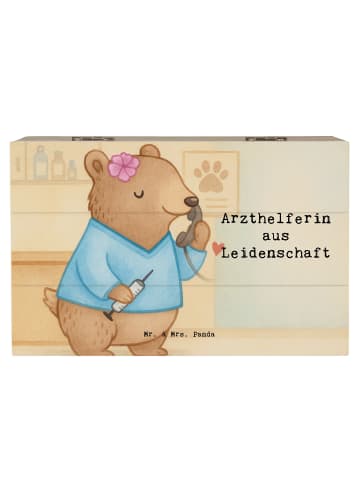 Mr. & Mrs. Panda Box Arzthelferin Leidenschaft Design mit Spruch in Weiß