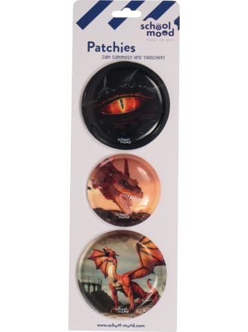 SCHOOL-MOOD School Mood 3er Patchy-Set Mika (Drache)