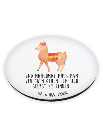 Mr. & Mrs. Panda Pinnwand Magnet Alpaka Stolz mit Spruch in Weiß