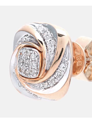 Diamant L'éternel Ohrstecker aus 750 Roségold mit Diamant gedreht in Roségold