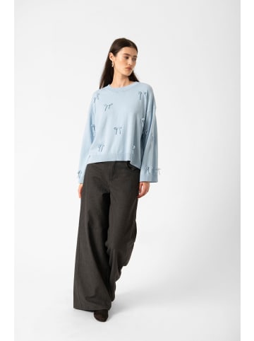Soaked in Luxury Strickpullover SLSanja Lockere Passform in Powder Blue
