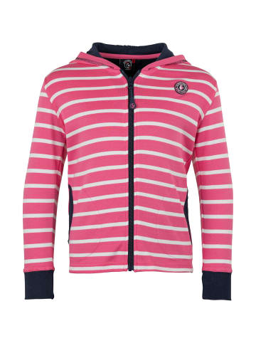 SCHIETWETTER Kinder Kapuzenjacke in pink/weiß/navy