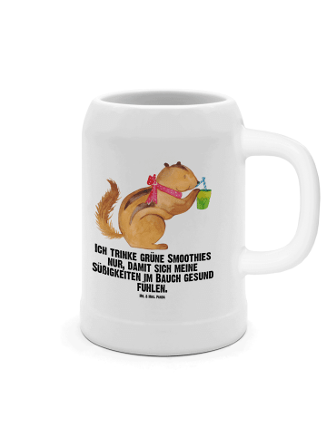 Mr. & Mrs. Panda Krug Eichhörnchen Smoothie mit Spruch in Weiß